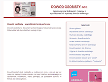 Tablet Screenshot of dowodosobisty.info